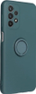 Kapak telefoni Forcell Silicone Ring për Samsung Galaxy A15 4G, silikon me unazë stand, i gjelbër