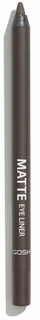 Laps eyeliner GOSH Matte, 1.2g, Chocolate Brown, kafe e errët