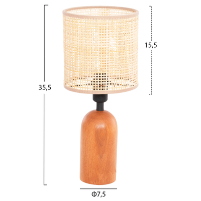 Llambë tavoline Lyktur Φ15,5x35,5Hcm (HM4709), bezhë