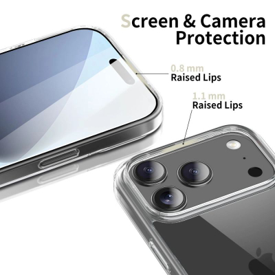 Kapak telefoni Tech-Protect FlexAir Hybrid, për iPhone 17 Pro Max, transparent