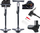 Pompe dyshemeje biçiklete XQMAX Pro Workshop, 160 PSI 11 bar, me manometër, e zezë