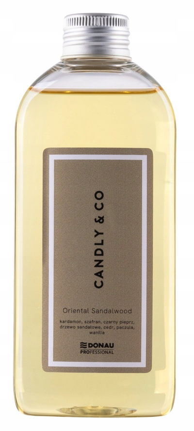 Rimbushës difuzori elektrik Candly &amp; Co Oriental Sandalwood, 200ml, aromë sandali, transparent