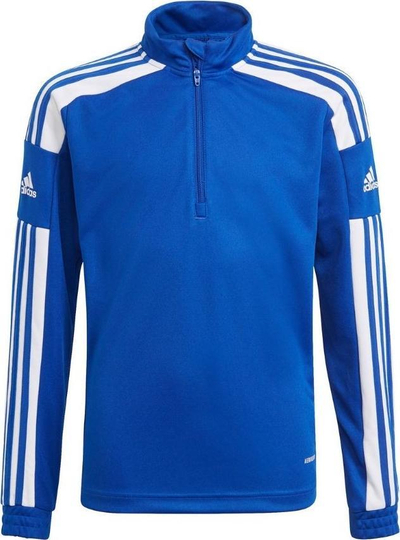 Bluzë sportive për fëmijë Adidas Squadra 21 Jr GP6469, Aeroready, me zinxhir 1/4, blu