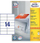 Etiketa vetëngjitëse Avery Zweckform 3477, A4 210 x 297 mm, 14 etiketa për fletë, të bardha