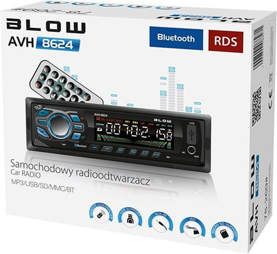 Radio makine Blow AVH-8624, Bluetooth, SD USB