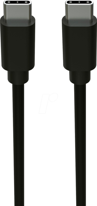 Kabllo USB Ansmann USB C në USB C, 1.2m, 60W 3A, e zezë