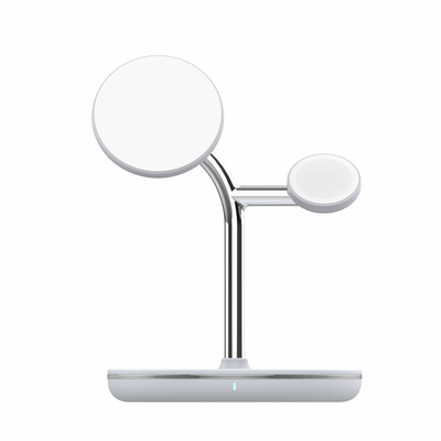 Karikues wireless Tellur 3 in 1, 15W, MagSafe MFI, i bardhë