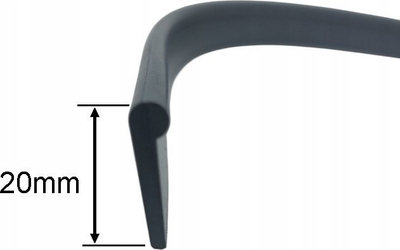 Set shirita gome Nilfisk Rubber lip, 10 copë, 385mm, gri