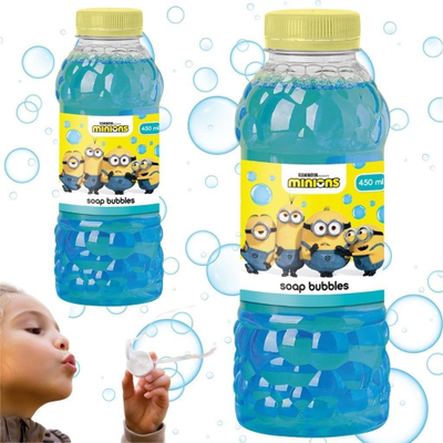 Flluska sapuni Minions, 450 ml, për kalamoj, me ngjyra