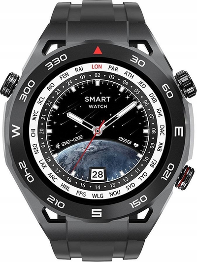 Smartwatch Hoco Y16, 1.39", me Bluetooth për thirrje, i zi