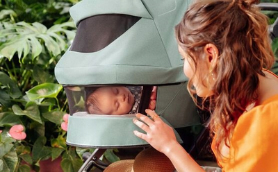 Gondolë për karrocë Britax Römer Smile 5, me panel ajrimi, montim i thjeshtë, Galaxy Black