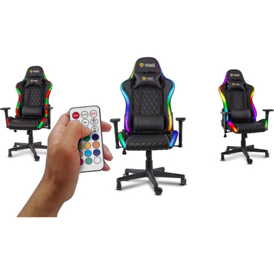 Karrige Yenkee YGC 300RGB STARDUST, E zezë me ndriçim RGB