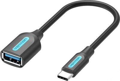 Кабел OTG Vention USB-C 3.1 Gen1 во USB-A, 0.15 m, PVC, црн