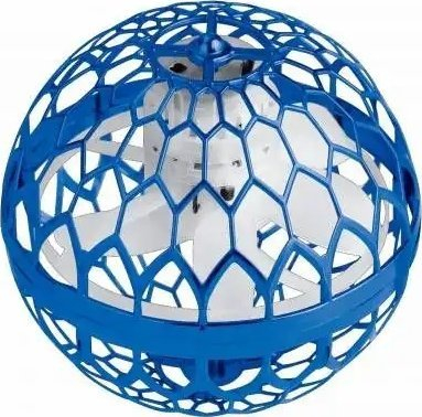 Lodër fluturuese Amewi Magic Hover Fly Ball, 9.6cm, LED, blu