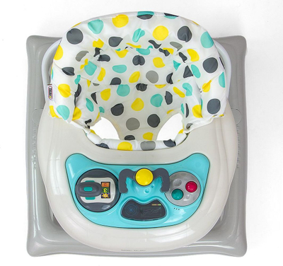 Ecjak Milly Mally Baby Walker Dots Junior, 66 x 62.5 x 64 cm, gri