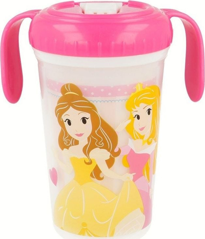 Чаша за деца Gotja Princess Cup With Spout, 320ml, со пијавка, розова