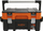 Kuti veglash Boxer Toolbox, cilësi profesionale, plastike, portokalli