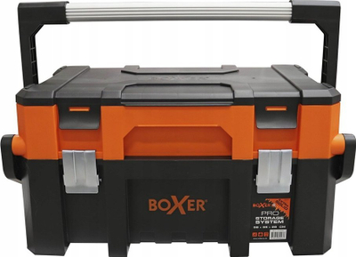Kuti veglash Boxer Toolbox, cilësi profesionale, plastike, portokalli