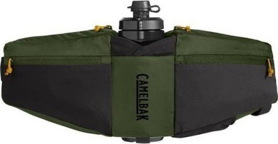 Çantë mesi CamelBak Podium Flow 4, 4L, me shishe uji, jeshile e zezë