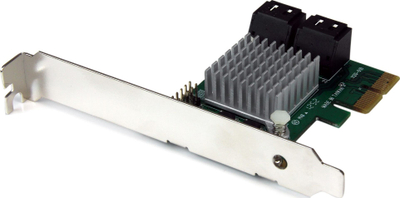 Kartë kontrolluese StarTech 4 porta PCI Express 2.0 SATA III 6Gbps RAID, HyperDuo, e zezë