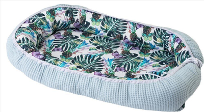 Fole për pozicionim BabyMatex Prestige Nest Leaves, 55x80cm, pambuk, me shumë ngjyra