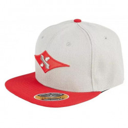 Kapelë snapback Sacrifice Original, gri me të kuqe