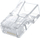 Konektor rrjeti Unitek RJ45, Cat.6, 100 copë, transparent