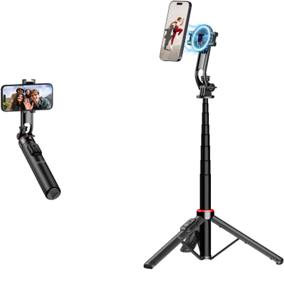 Tripod për smartphone Rollei Easy Creator Magsafe Pro, 130cm, Bluetooth, i zi