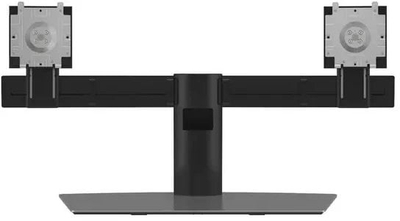 Qëndrim i dyfishtë për monitor Dell Dual Monitor Stand, deri 27", alumini, i zi