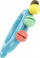 Lodër kafshues BamBam Rattle Hedgehog Pastel, për foshnje 3M+, shumëngjyrëshe