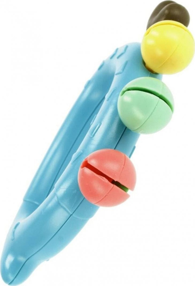 Lodër kafshues BamBam Rattle Hedgehog Pastel, për foshnje 3M+, shumëngjyrëshe