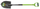Lopatë kopshti Modeco Sharp Spade MN-79-356, me dorezë fiberglasi, e rehatsheme, e kuqe
