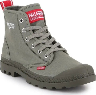 Çizme unisex Palladium Pampa Hi Dare, për në qytet, taban gome, jeshile khaki