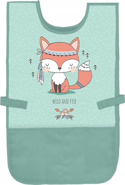 Përparëse për kalamaj Apron Fox, me xhepa, jeshile e çelët