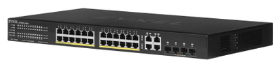 Switch i menaxhuar Zyxel GS1920-24HPv2, 24 porta Gigabit, PoE, gri