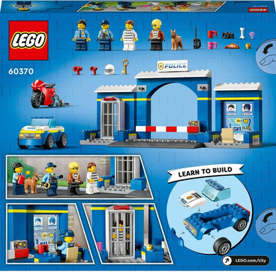 Set LEGO® City 60370 Police Station Chase, 172 pjesë