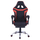 Kolltuk gaming + këmbalec HM1157.01, zezë/ kuqe