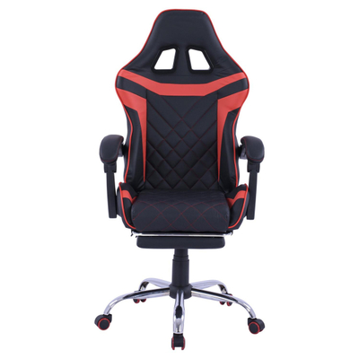 Kolltuk gaming + këmbalec HM1157.01, zezë/ kuqe