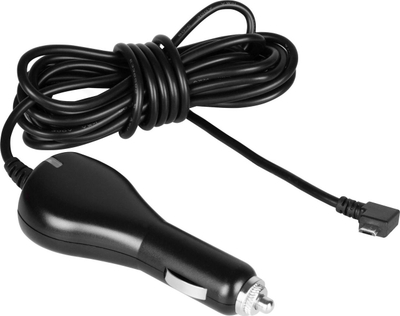 Përshtatës çakmaku Transcend për dashcam, micro USB, me kabllo të gjatë, i zi