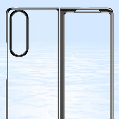 Mbrojtëse telefoni Hurtel Plating Case Samsung Galaxy Z Fold 4, kornizë metal, rozë