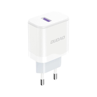 Karikues muri Dudao A20EU, 18W, USB-A me kabllo USB-C, i bardhë