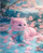 Set mozaik diamanti NORIMPEX Pink Cat With Bow, 30x40 cm, mace rozë