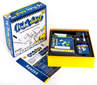 Друштвена игра Бунтовник „Подaj Dalej“, со цртање, 4+ играчи, разнобојна