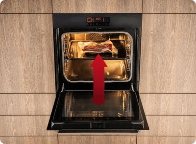 Furrë elektrike Gorenje ED3751BA V Pizza Studio, Pizza 300°C, pjekje me avull, e zezë