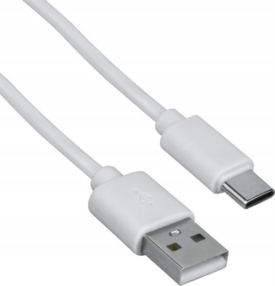 Kabllo USB DPM EN1711, USB A në USB C, 2 m, e bardhë