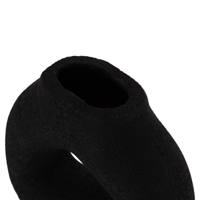 Vazo dekorative tavoline Decant HM4667.01S, terrakotë, 17.5 x 6.5 x 17 cm, e zezë
