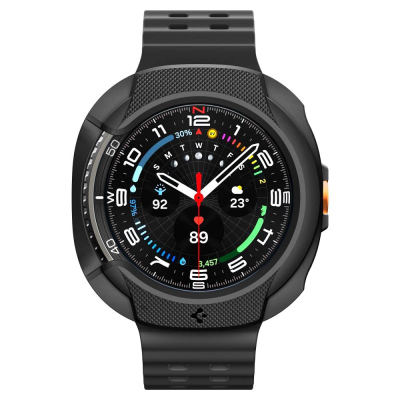 Mbrojtëse ore Spigen Liquid Air për Samsung Galaxy Watch 8 Classic 46mm, TPU i butë, mat, e zezë