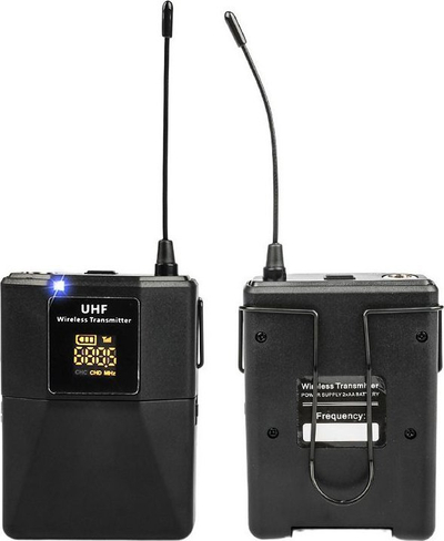 Sistem mikrofonësh pa tel NN WMIC4, 4 kanale UHF, me 3 mikrofona dore edhe headset, i zi