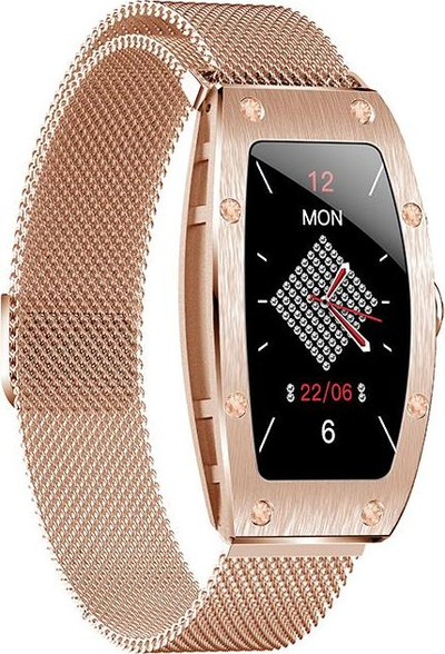 Smartwatch Kumi K18, 1.04", matje shëndeti, ngjyrë ari