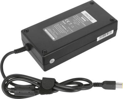 Adapter karikues për laptop Mitsu ADL170NDC3A, 20V 170W 8.5A, prizë drejtkëndore Lenovo Yoga, i zi